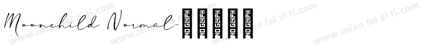 Moonchild Normal字体转换